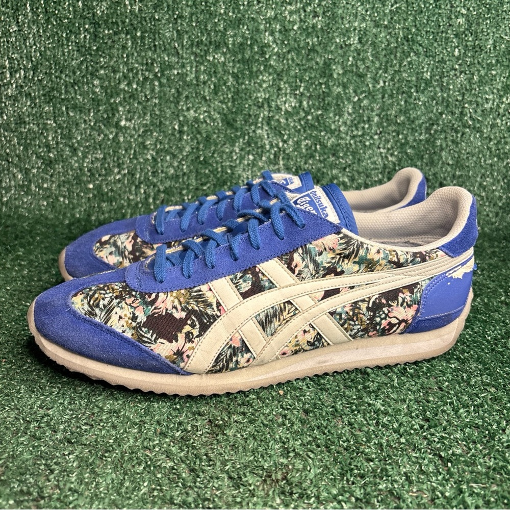 Nowartt X Onitsuka Tiger Limited Edition Floral Blue White Womens Size 9 (Men 8) - Picture 3 of 14